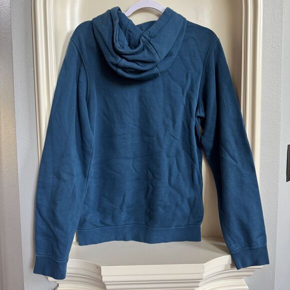 Nike Men's Blue Pullover Hoodie with Small White Logo Size Small - Picture 3 of 5